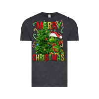 Vintage Black merry christmas dragon Vintage Tee - FaDigitalArtStudio