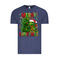 Vintage Denim merry christmas dragon Vintage Tee - FaDigitalArtStudio