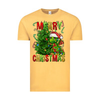 Vintage Mustard merry christmas dragon Vintage Tee - FaDigitalArtStudio