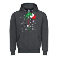 Smoke newchristmas grinch hand holding a stethoscope Zipper Hoodie - linhVisuals