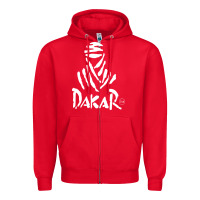 Red rally dakar paris merch Zipper Hoodie - linhVisuals