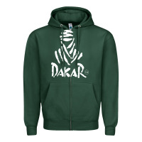 Sports Green rally dakar paris merch Zipper Hoodie - linhVisuals