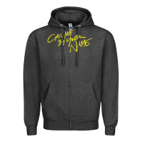 Charcoal Heather Call Me By Your Name Zipper Hoodie - linhVisuals