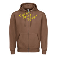 Chestnut Call Me By Your Name Zipper Hoodie - linhVisuals