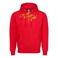 Red Call Me By Your Name Zipper Hoodie - linhVisuals