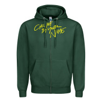 Sports Green Call Me By Your Name Zipper Hoodie - linhVisuals