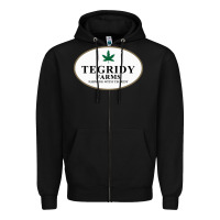 Black tegridy farms Zipper Hoodie - linhVisuals