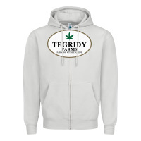 Dove Grey tegridy farms Zipper Hoodie - linhVisuals