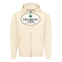 Sandshell tegridy farms Zipper Hoodie - linhVisuals
