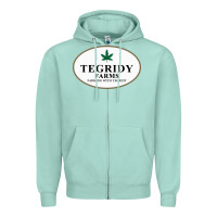 Seafoam tegridy farms Zipper Hoodie - linhVisuals