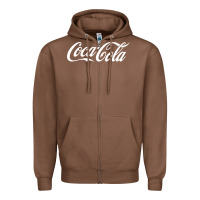 Chestnut newcoca cola Zipper Hoodie - linhVisuals