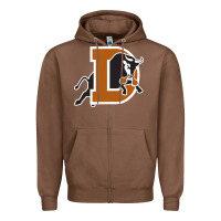 Chestnut Durham-bulls Zipper Hoodie - linhVisuals