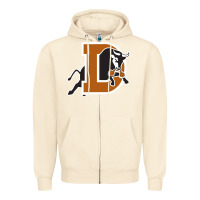 Sandshell Durham-bulls Zipper Hoodie - linhVisuals