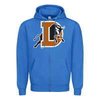 True Royal Durham-bulls Zipper Hoodie - linhVisuals