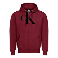 Burgundy newcocaine & ketamine ck Zipper Hoodie - linhVisuals