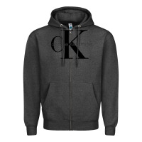 Charcoal Heather newcocaine & ketamine ck Zipper Hoodie - linhVisuals