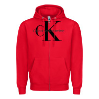 Red newcocaine & ketamine ck Zipper Hoodie - linhVisuals