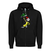 Black green eggs and ham Zipper Hoodie - linhVisuals