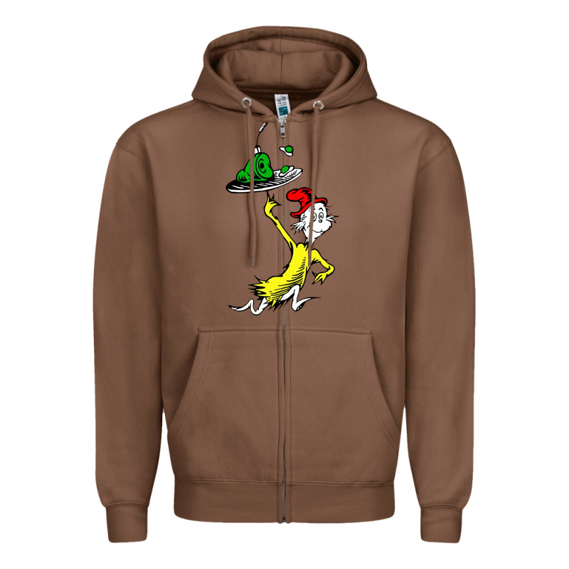 Green Eggs And Ham Zipper Hoodie by linhVisuals | Teevron