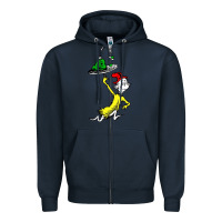 Navy green eggs and ham Zipper Hoodie - linhVisuals