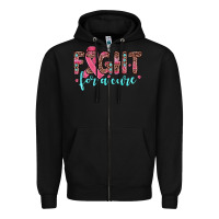 Black fight for a cure Zipper Hoodie - JahusDesignShop
