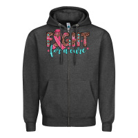 Charcoal Heather fight for a cure Zipper Hoodie - JahusDesignShop