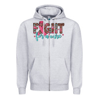 Heather Grey fight for a cure Zipper Hoodie - JahusDesignShop
