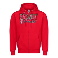 Red fight for a cure Zipper Hoodie - JahusDesignShop