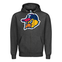 Charcoal Heather toledo-mud-hens Zipper Hoodie - linhVisuals