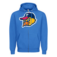 True Royal toledo-mud-hens Zipper Hoodie - linhVisuals