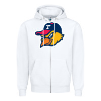 White toledo-mud-hens Zipper Hoodie - linhVisuals