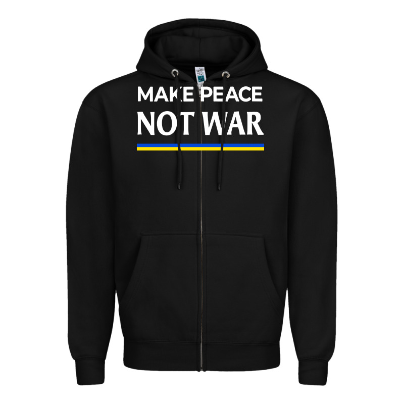 Make Peace Not War Zipper Hoodie by linhVisuals | Teevron