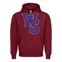 Burgundy winston-salem-dash Zipper Hoodie - linhVisuals