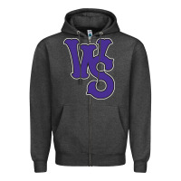 Charcoal Heather winston-salem-dash Zipper Hoodie - linhVisuals