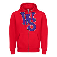 Red winston-salem-dash Zipper Hoodie - linhVisuals