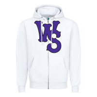White winston-salem-dash Zipper Hoodie - linhVisuals
