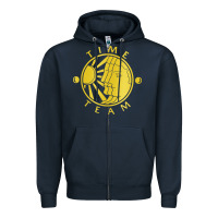 Navy time team television Zipper Hoodie - linhVisuals