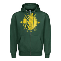 Sports Green time team television Zipper Hoodie - linhVisuals