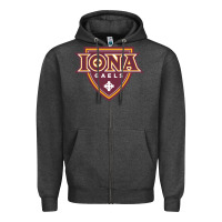 Charcoal Heather iona gaels Zipper Hoodie - linhVisuals