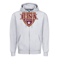 Heather Grey iona gaels Zipper Hoodie - linhVisuals