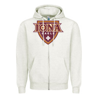 Oatmeal Heather iona gaels Zipper Hoodie - linhVisuals