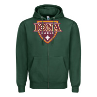 Sports Green iona gaels Zipper Hoodie - linhVisuals