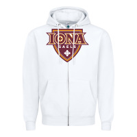 White iona gaels Zipper Hoodie - linhVisuals