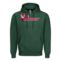 Sports Green marist red foxes Zipper Hoodie - linhVisuals