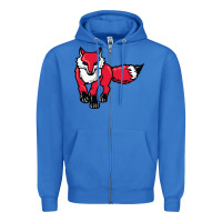 True Royal marist red foxes Zipper Hoodie - linhVisuals