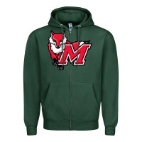 Sports Green marist red foxes Zipper Hoodie - linhVisuals