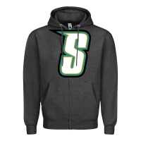 Charcoal Heather siena saints Zipper Hoodie - linhVisuals