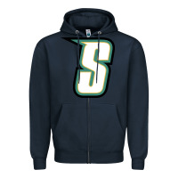 Navy siena saints Zipper Hoodie - linhVisuals
