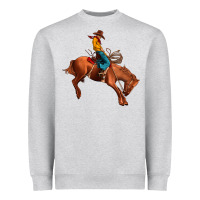 Heather Grey cowboy rodeo Heavyweight Sweatshirt - JahusDesignShop