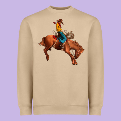 Cowboy Rodeo Heavyweight Sweatshirt Designed By Jahusdesignshop